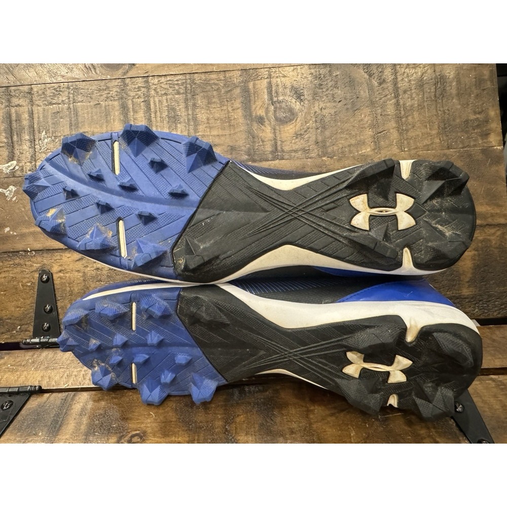 Under Armour UA Leadoff Low RM Baseball Cleats- Men's Shoe Size 12 Blue Used - Picture 2 of 10